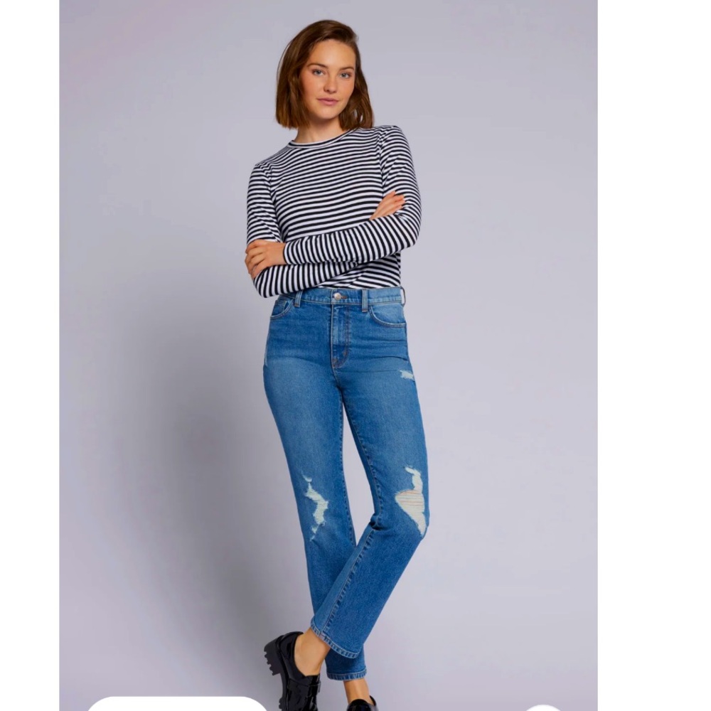 CURRENT/ELLIOTT The‎ Soulmate high rise straight Denim Jeans size 27 NWT